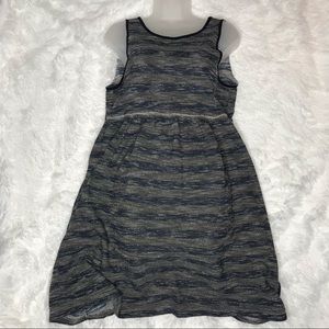 Free people boho oversized blue dress NWOT